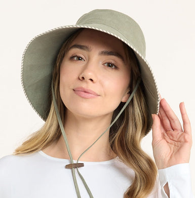 Palm Beach Sun Hat with breathable cotton linen fabric
