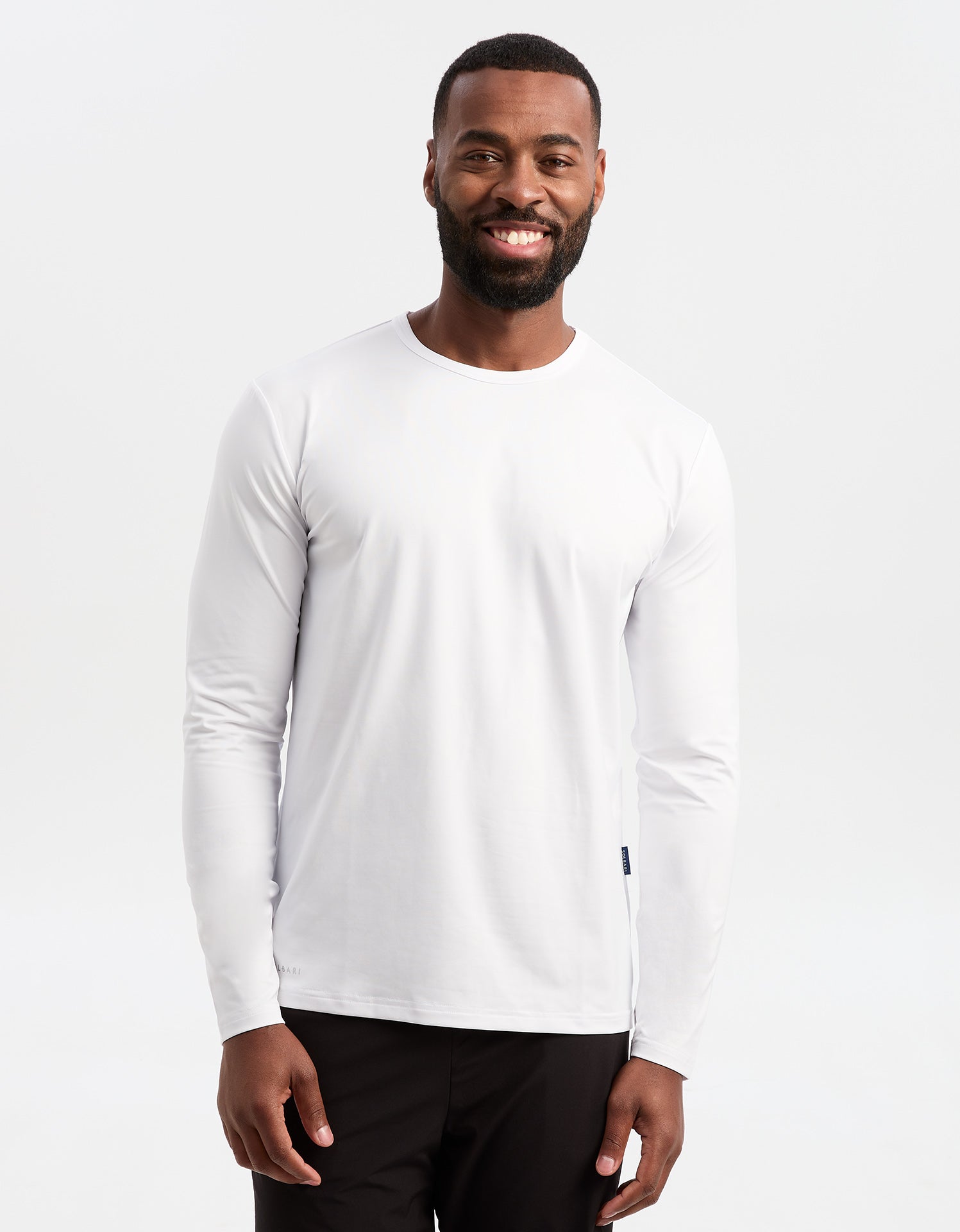 Sun Protective Long Sleeve T-Shirt UPF50+ for Men Light Grey
