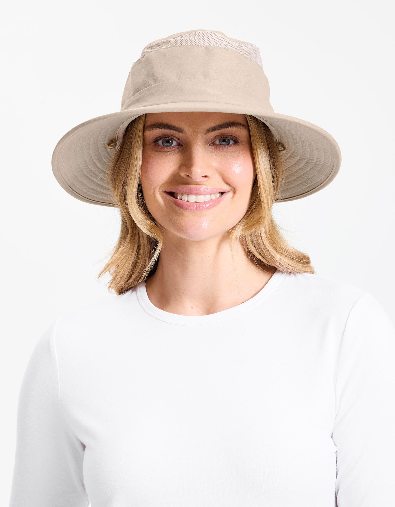 Everyday Broad Brim Sun Hat With Pocket UPF50+ - S / BEIGE
