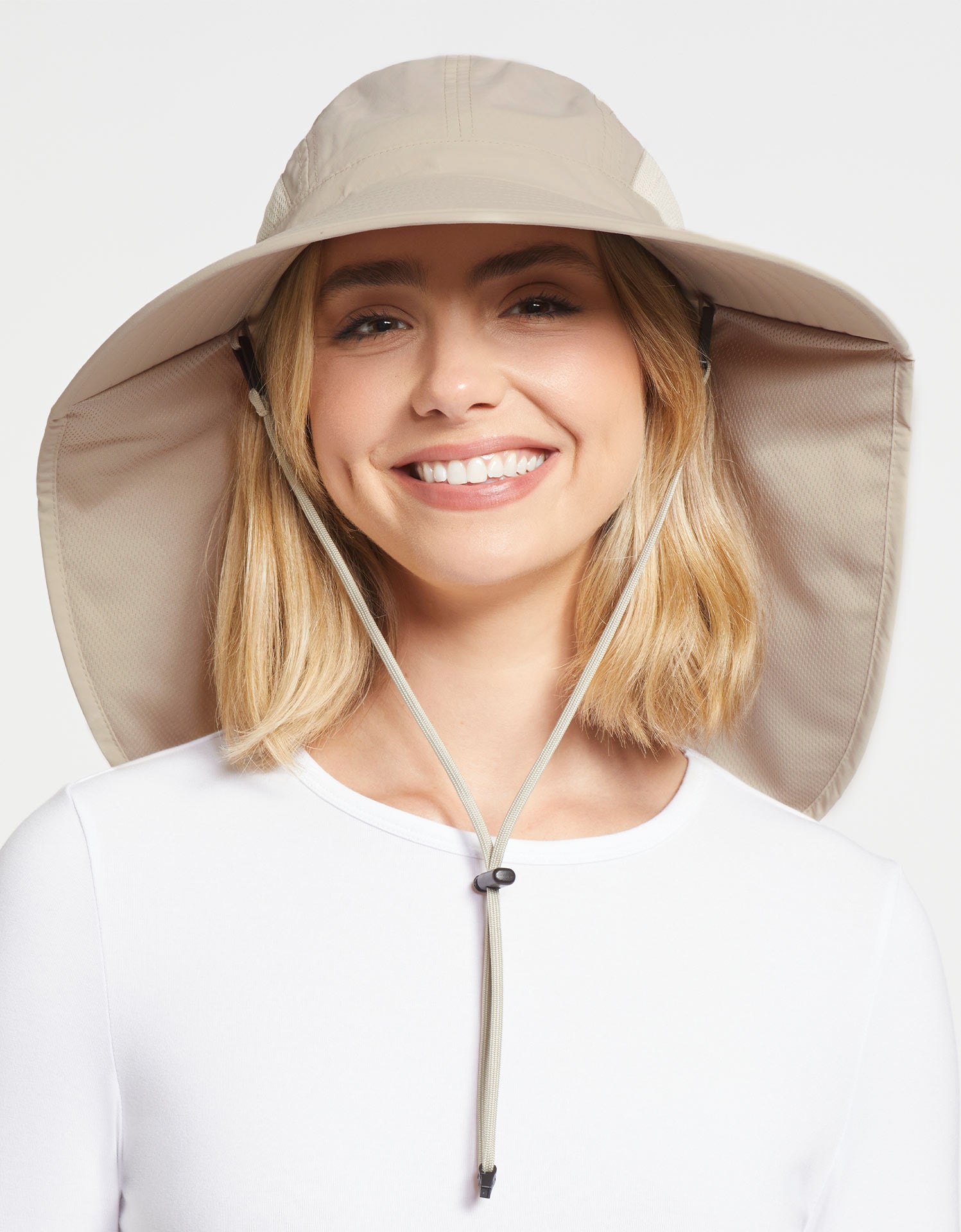 uhrウーアPortable Sun Hat UV ハット アイボリー　新品 美品uhrウーアPortable Sun Hat UV ハット アイボリー