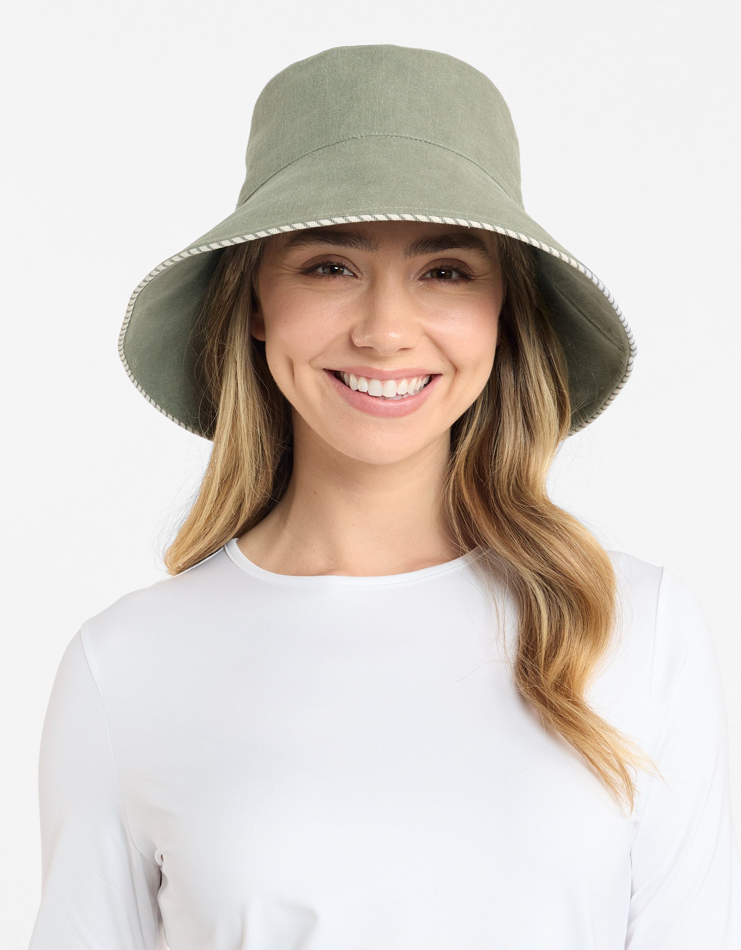 Palm Beach Cotton Linen Sun Hat UPF 50+ Women's Sun Protection