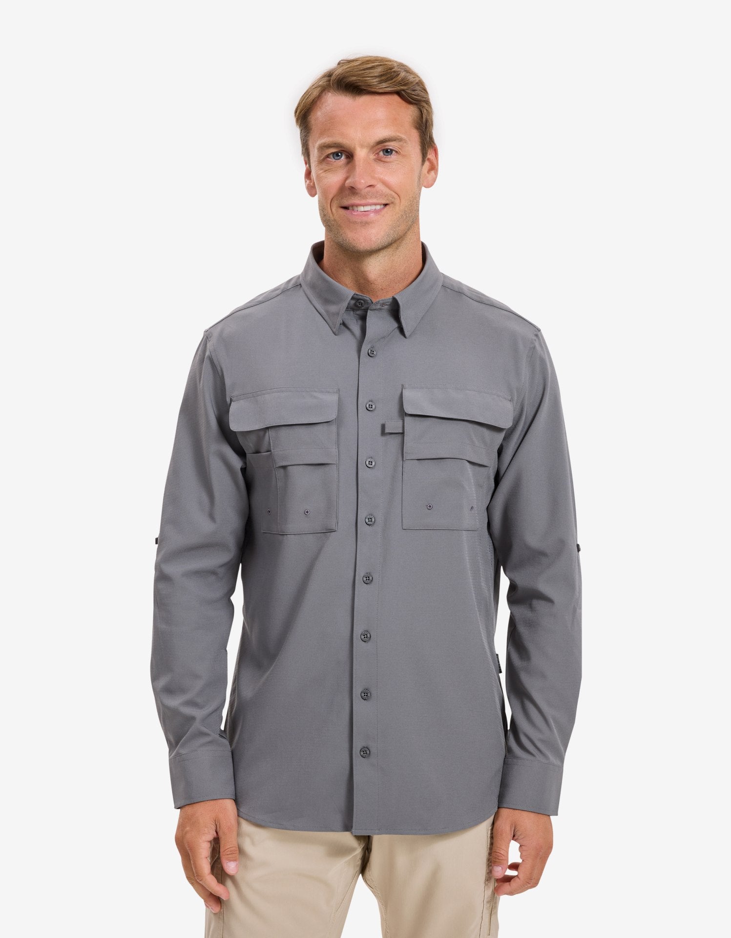 Hiking Shirt Men UPF 50+ Dry Lite Men's Sun Protective Shirt