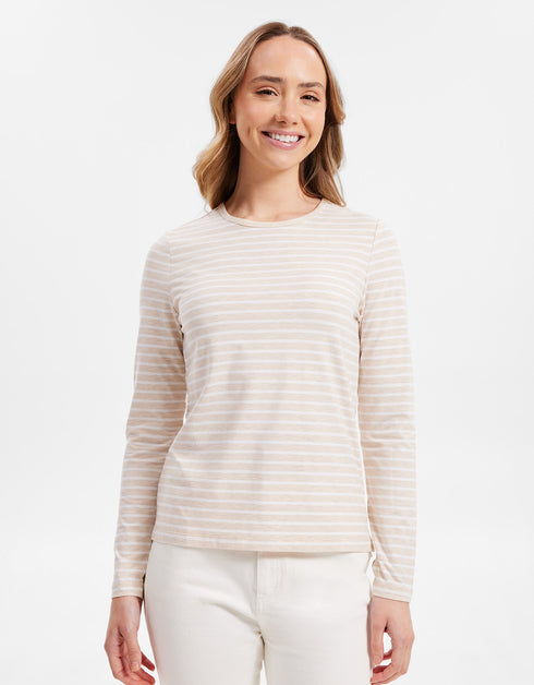 Stripe Long Sleeve T-Shirt UPF50+ Sensitive Collection