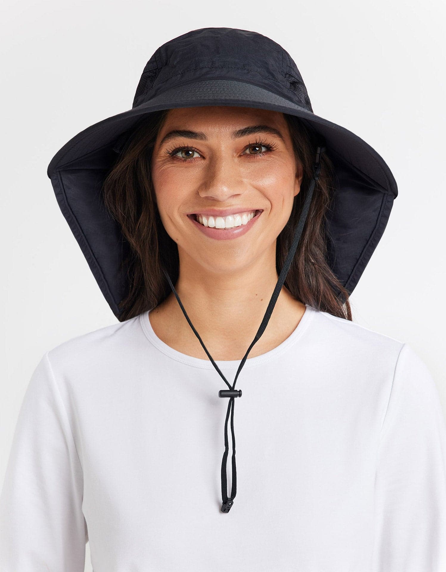 Women's Trekker Sun Hat UPF 50+ | Women's Legionnaire Style Hat Black
