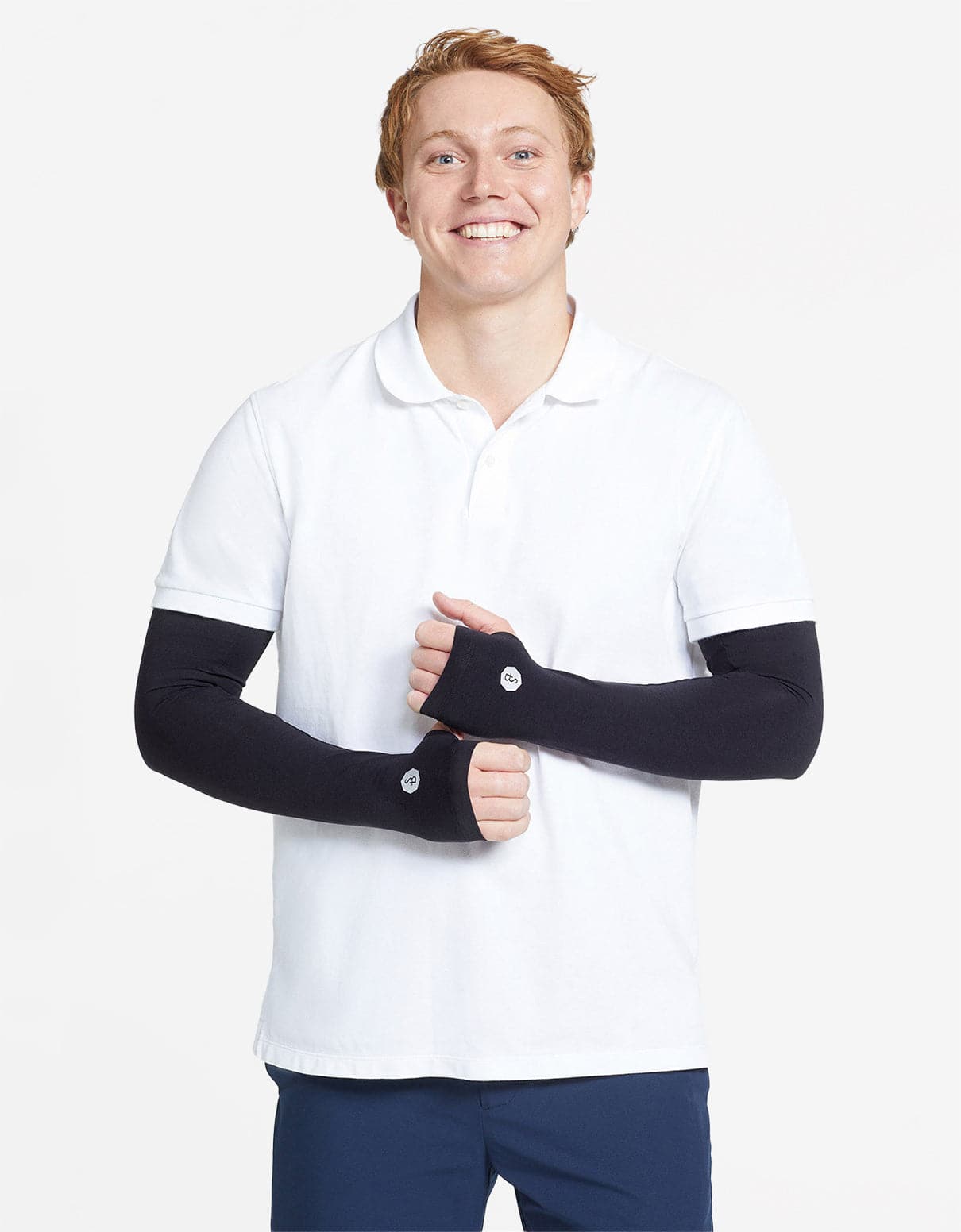 Arm Sleeves UPF50+ Sensitive Collection - S / Black / With Thumbholes