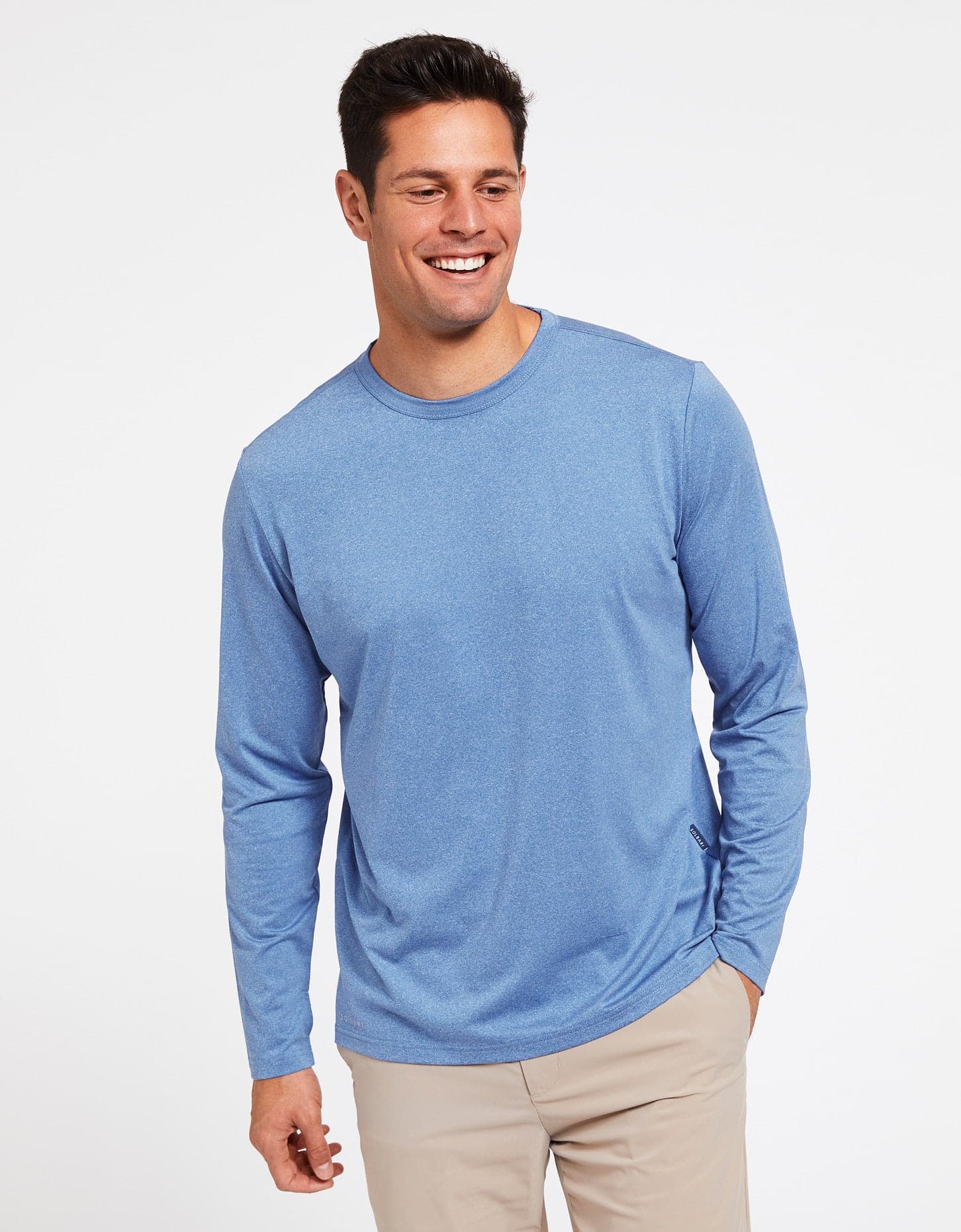 Sun Protective Long Sleeve T-Shirt UPF50+ for Men Light Grey