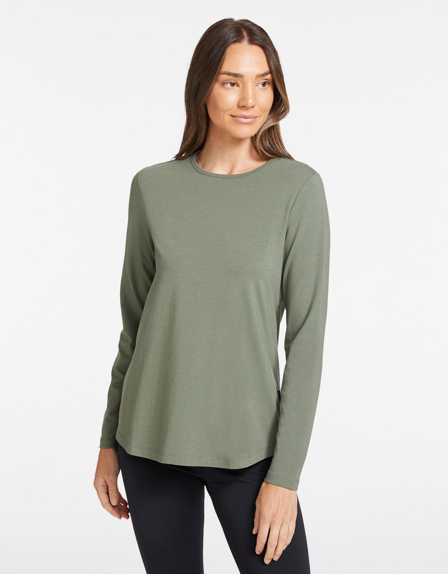 Loose Fit Long Sleeve Swing Top for Women
