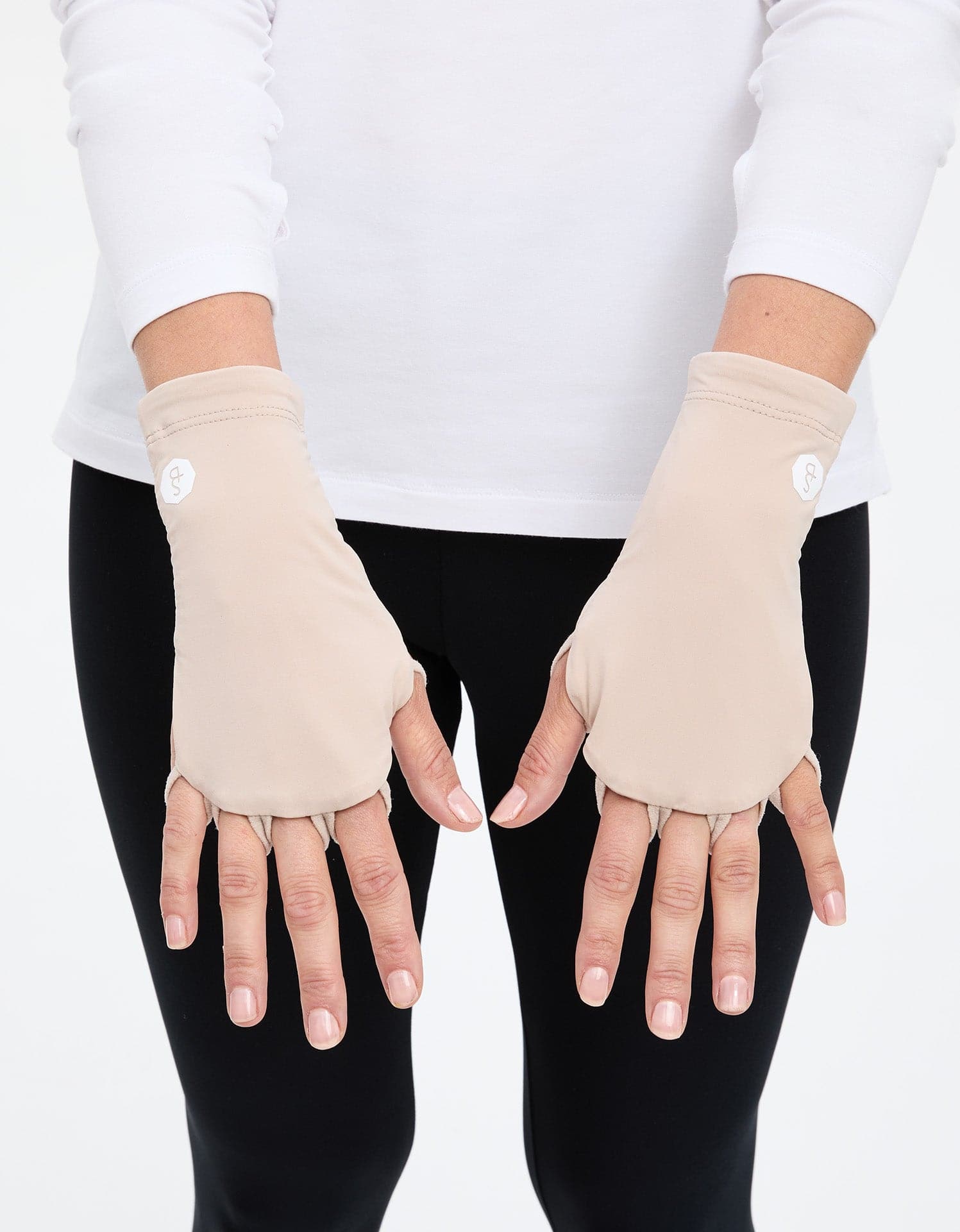 Women's UPF 50+ Palmless Gloves Cooling Sun Protection for Hands