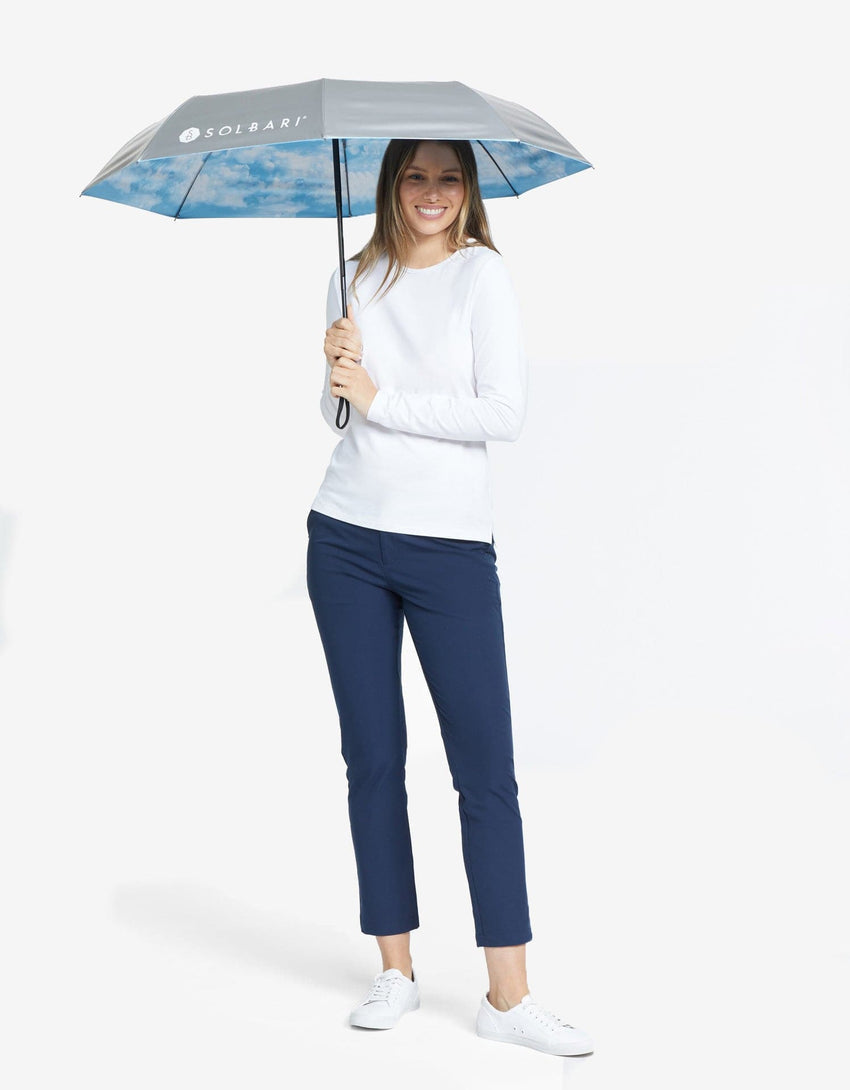 Women's Sun Protective Compact Umbrella UPF 50+ | Solbari USA