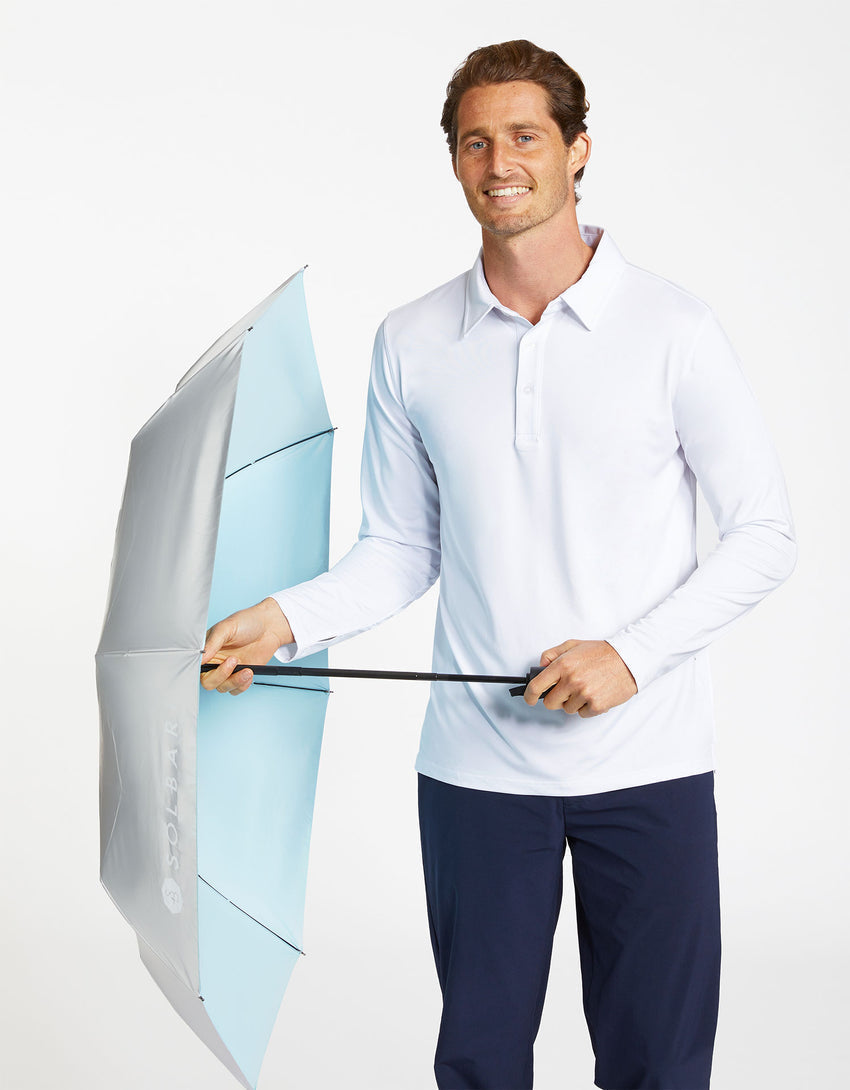 Sun Protective Compact Umbrella UPF 50+ for Men | Handheld Sun Umbrella