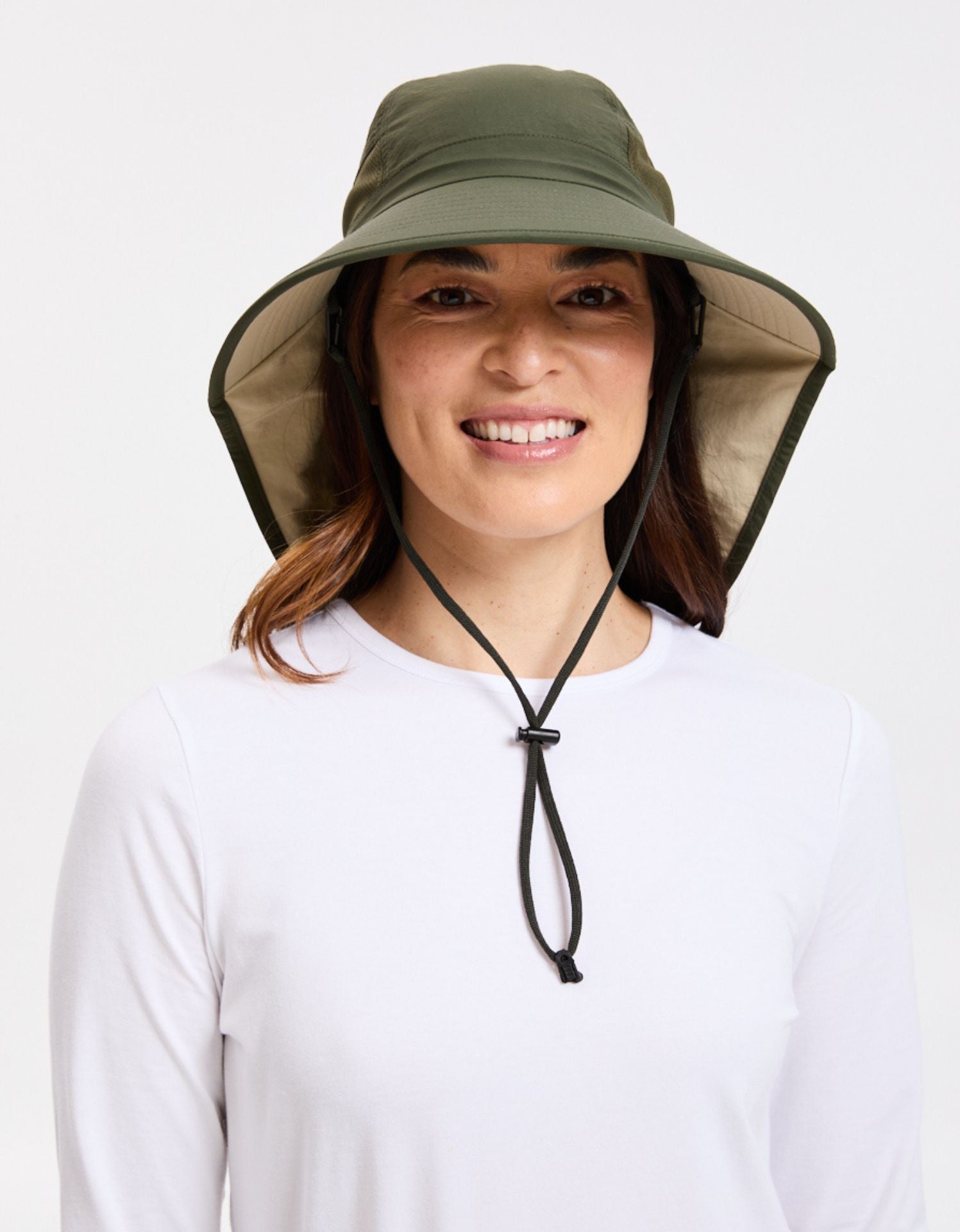Khaki / Beige Underbrim