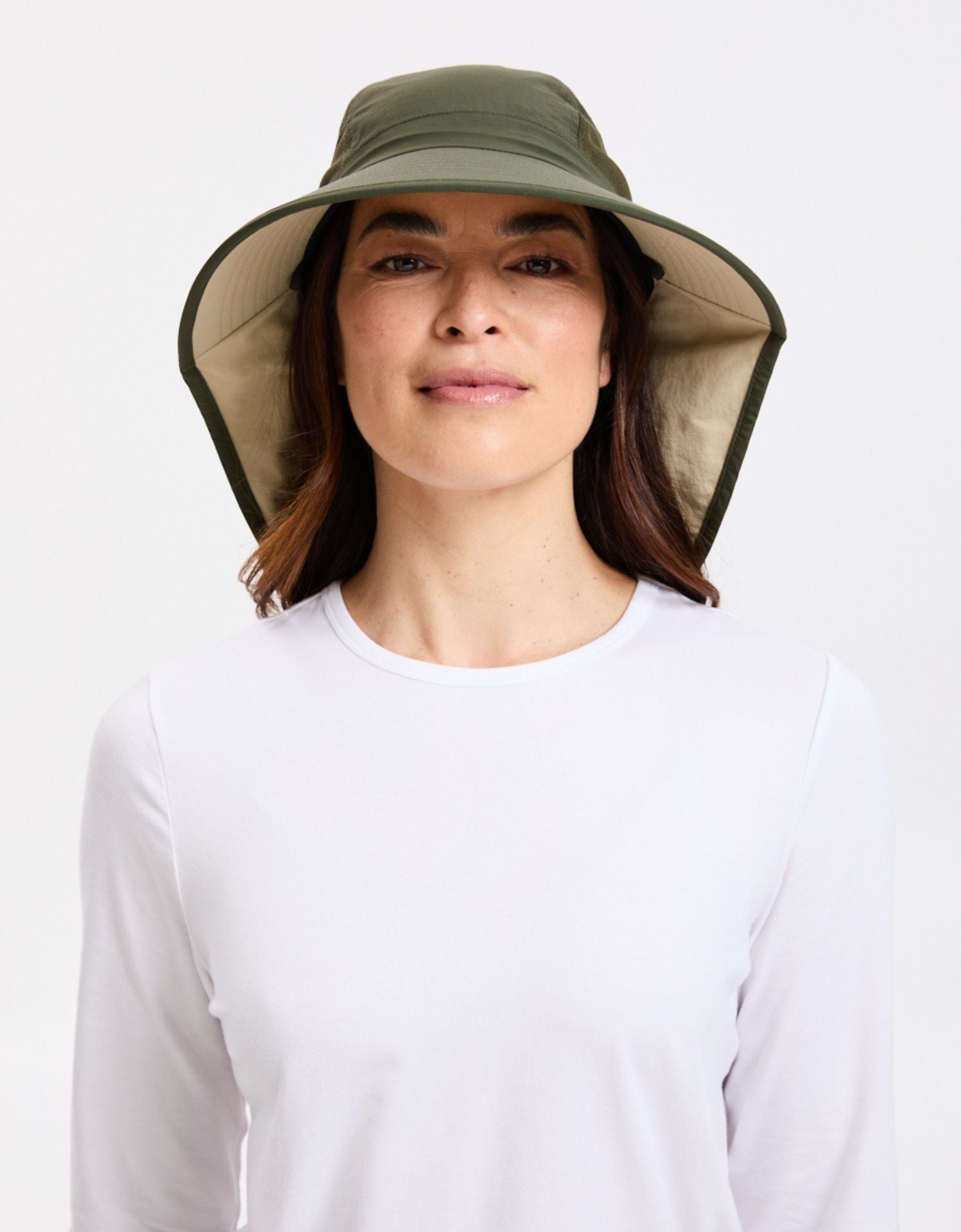 Khaki / Beige Underbrim