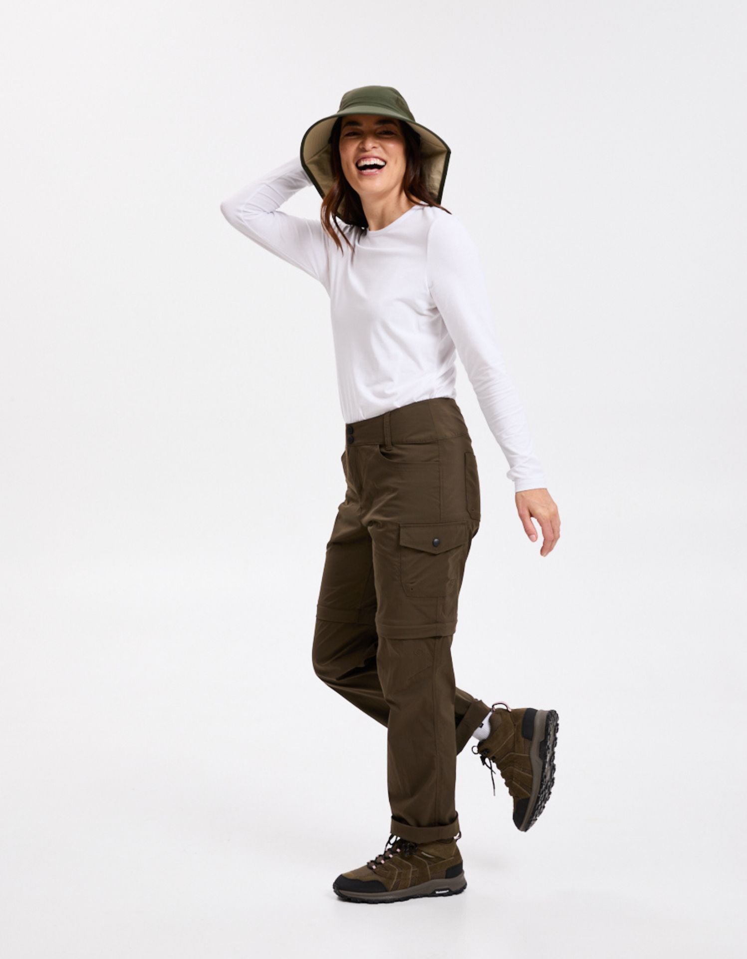 Khaki / Beige Underbrim
