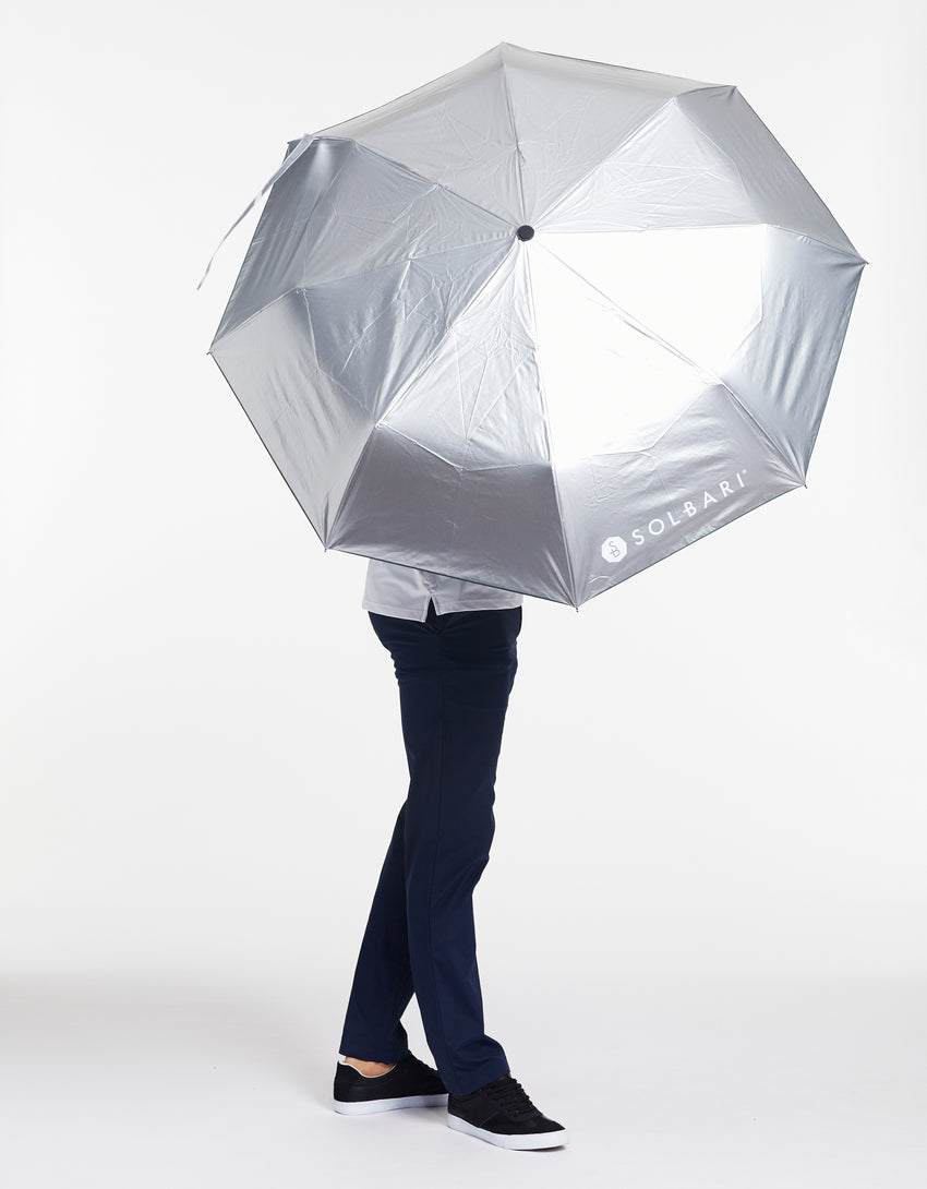 Sun Protective Compact Umbrella UPF 50+ for Men | Handheld Sun Umbrella