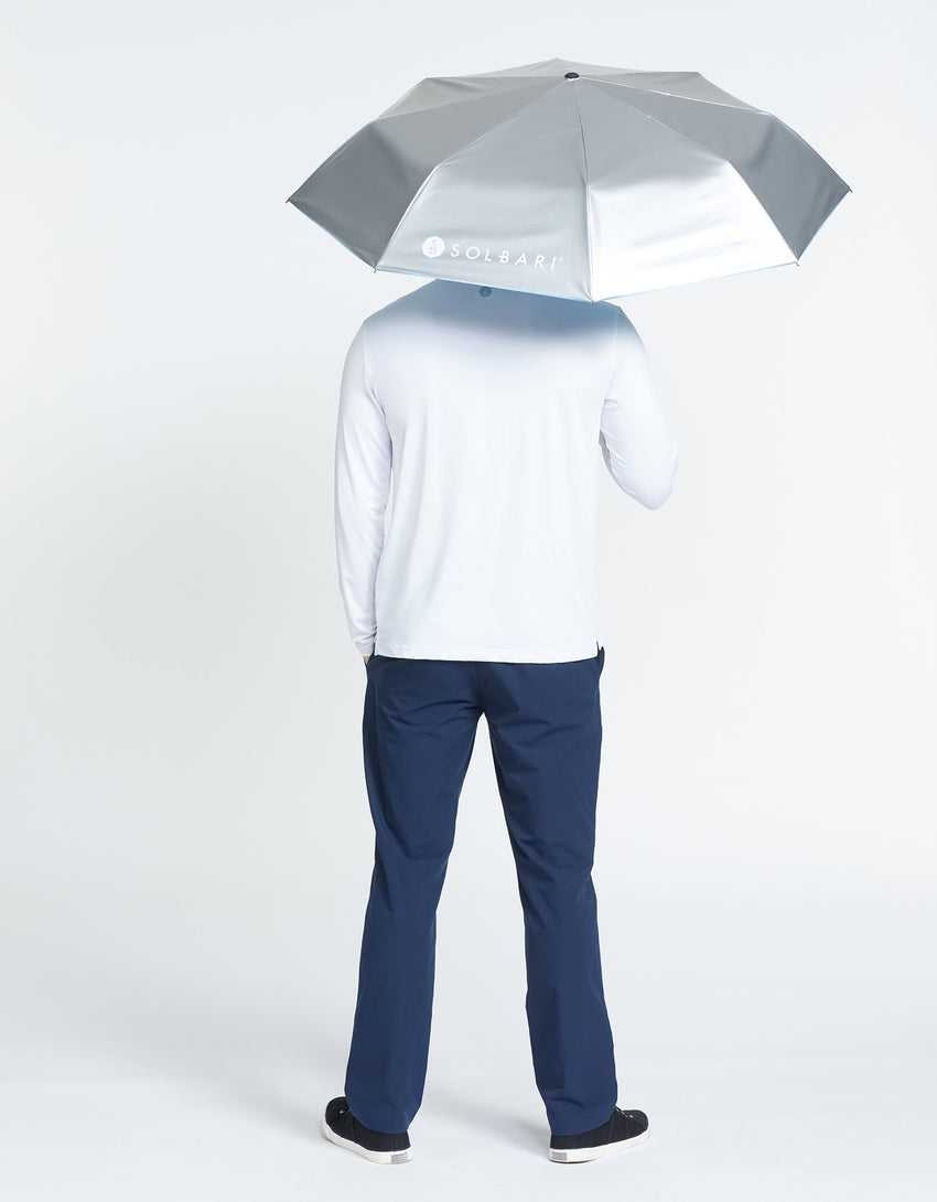 Sun Protective Compact Umbrella UPF 50+ for Men | Handheld Sun Umbrella