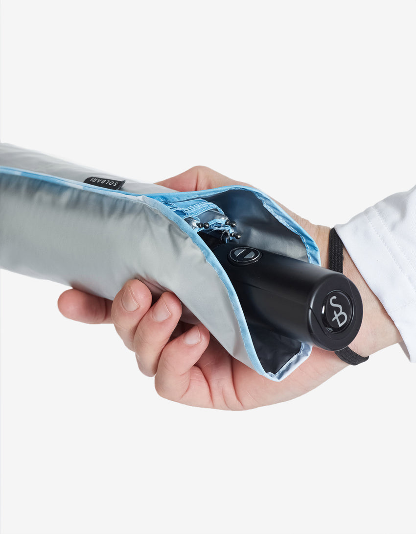 Sun Protective Compact Umbrella UPF 50+ for Men | Handheld Sun Umbrella
