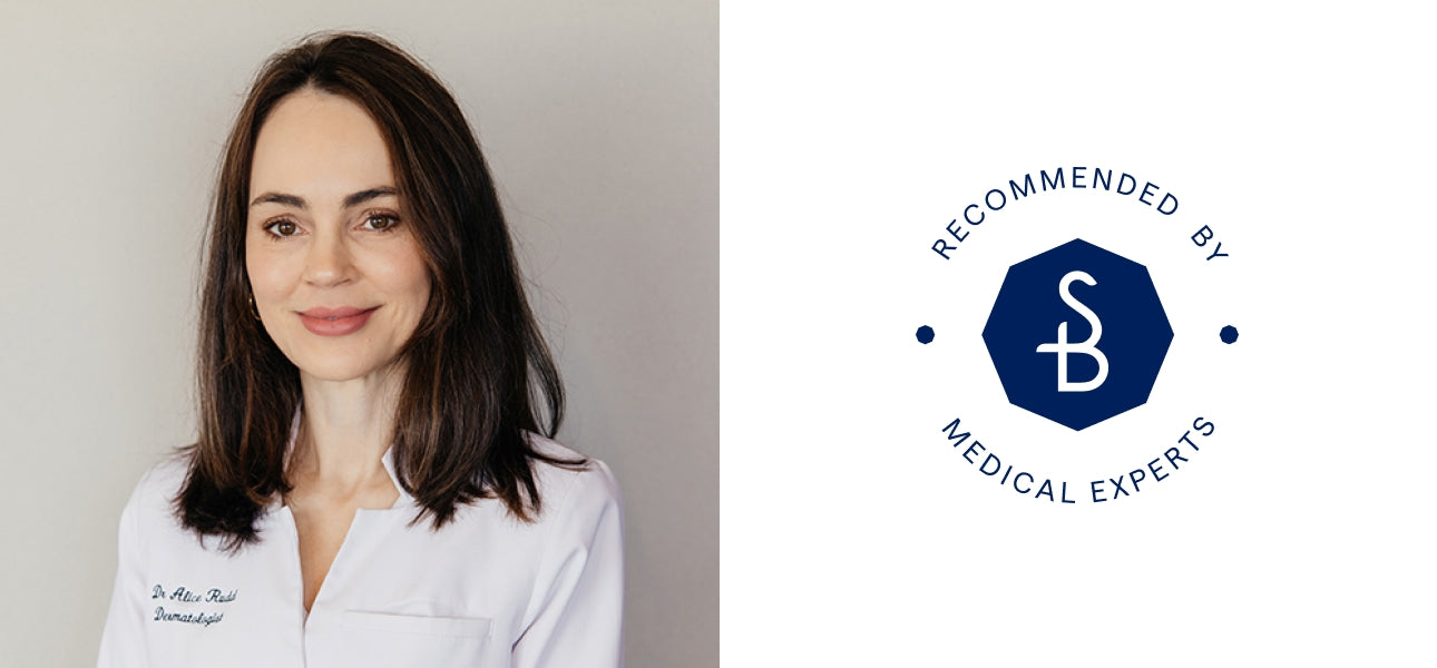 Dr Alice rudd in a white lab coat