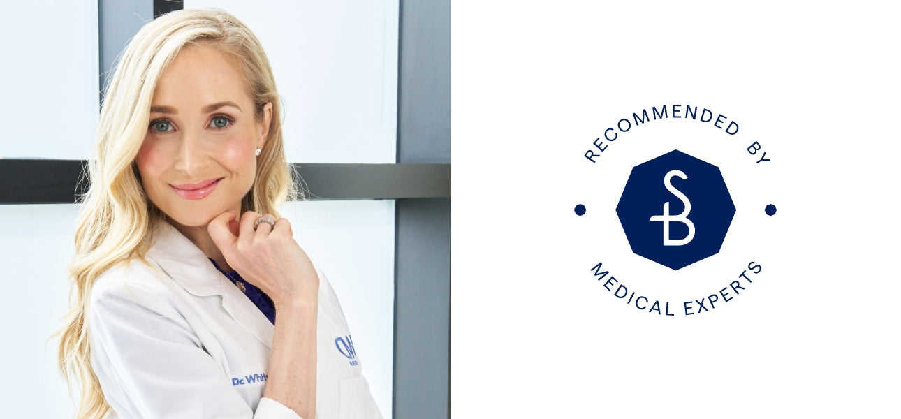 Dermatologist recommended banner for Solbari products with Witney.