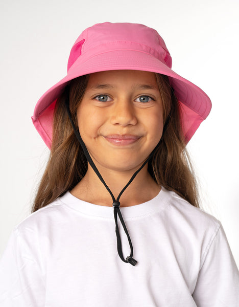 thumbnail image 2 of Baby Sun Hat With Neck Flap - UPF 50+ UV Protection In Chambray Medium 2 of 12