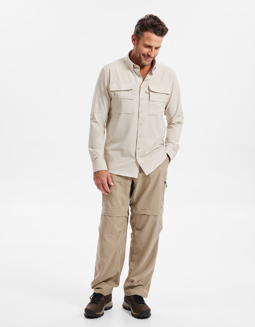 Hiking Shirt Men UPF 50+ Dry Lite | Men's Sun Protective Shirt | Solbari US