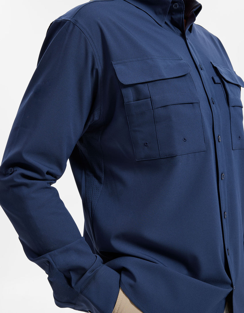 Hiking Shirt Men UPF 50+ Dry Lite | Men's Sun Protective Shirt | Solbari US