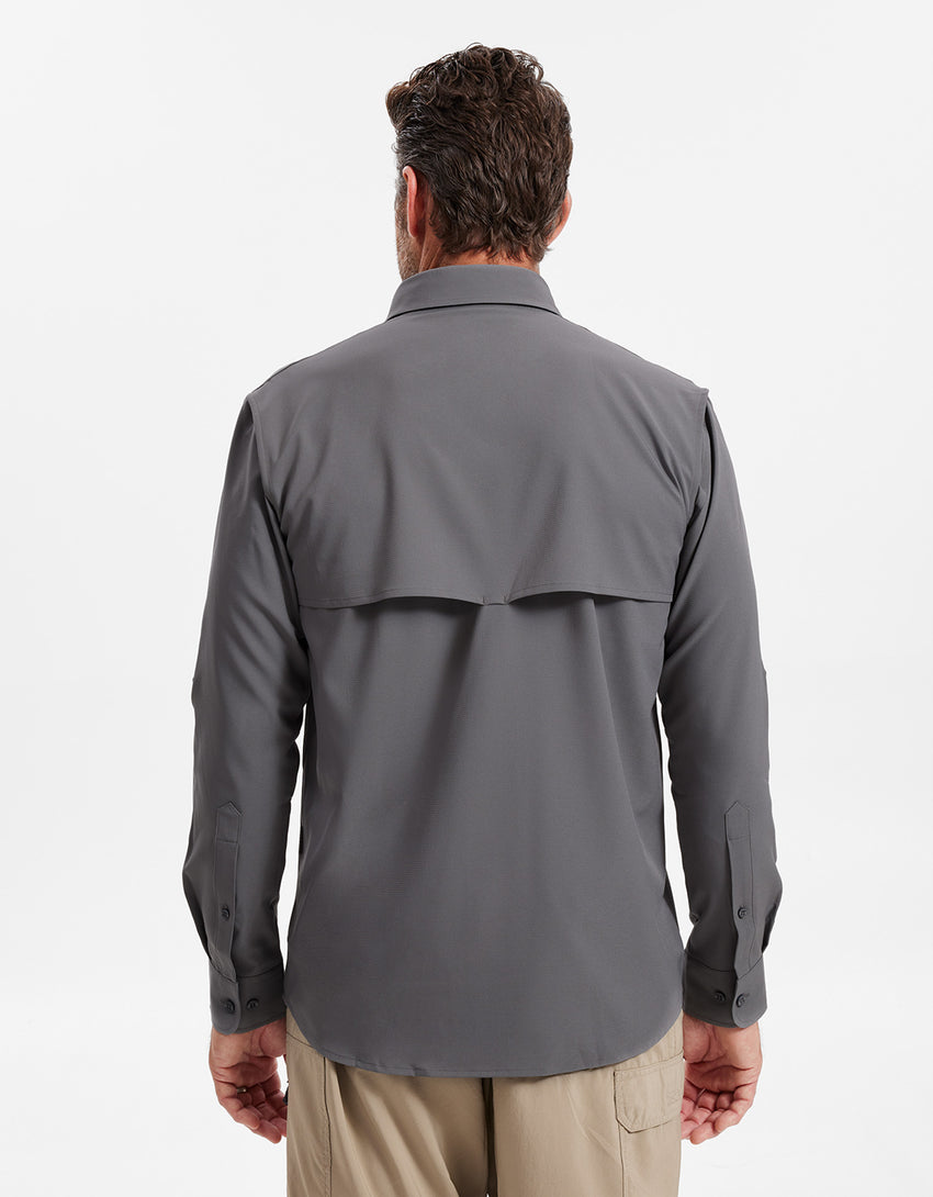 Hiking Shirt Men UPF 50+ Dry Lite | Men's Sun Protective Shirt | Solbari US