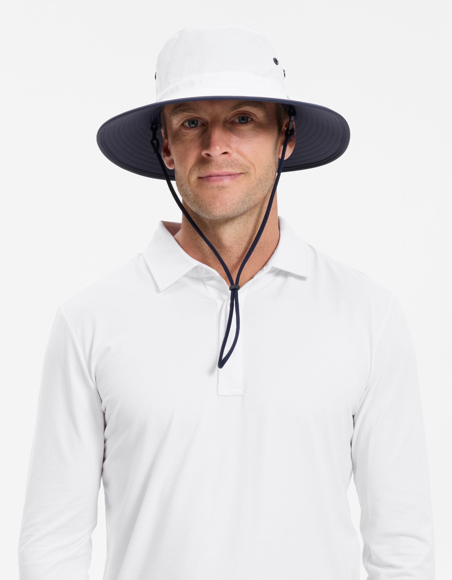 White / Navy