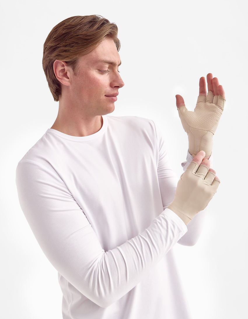 UV Fingerless Sun Gloves UPF 50+