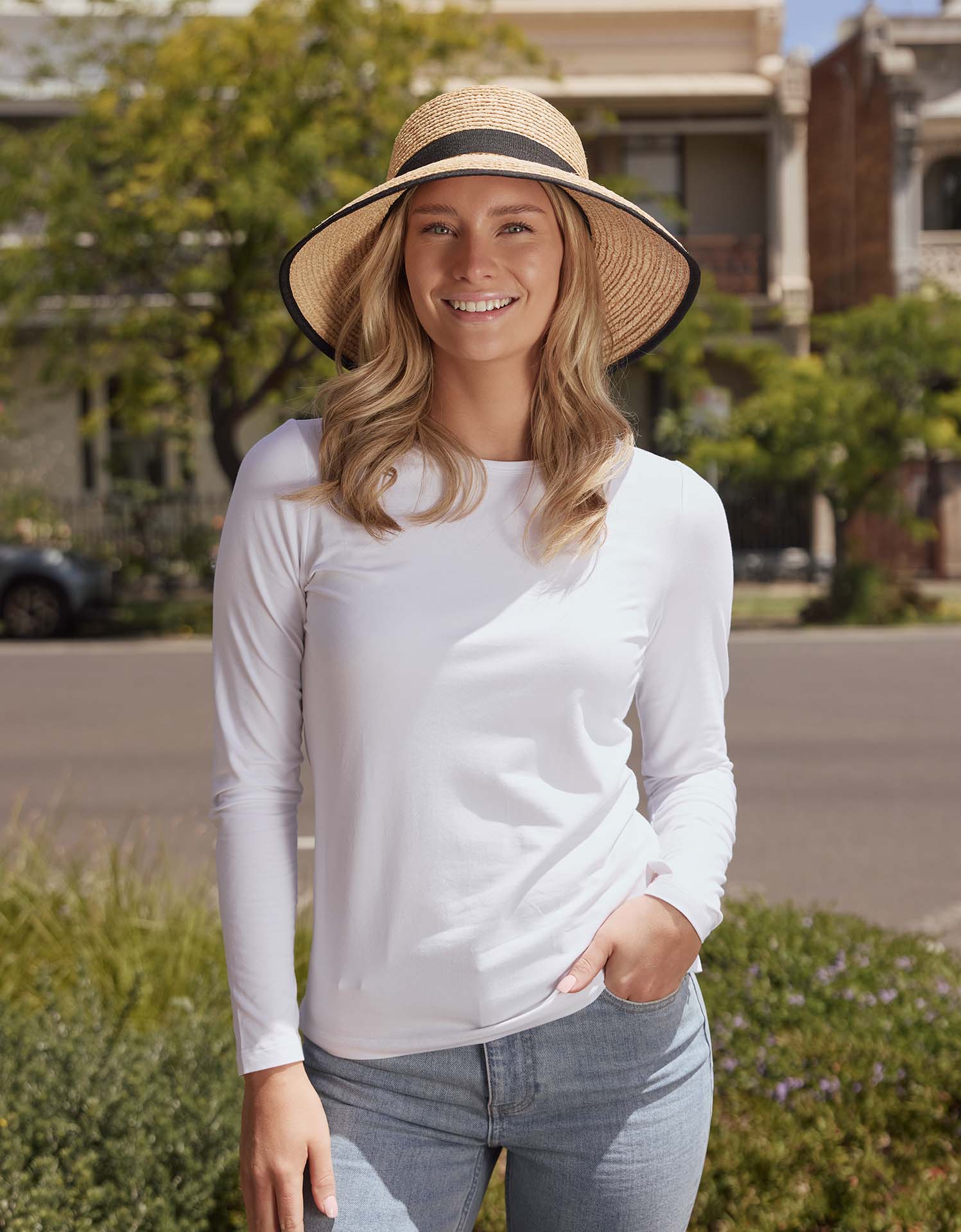 Provence Raffia Sun Hat UPF50+ | Women's UV Protection Hat Solbari USA