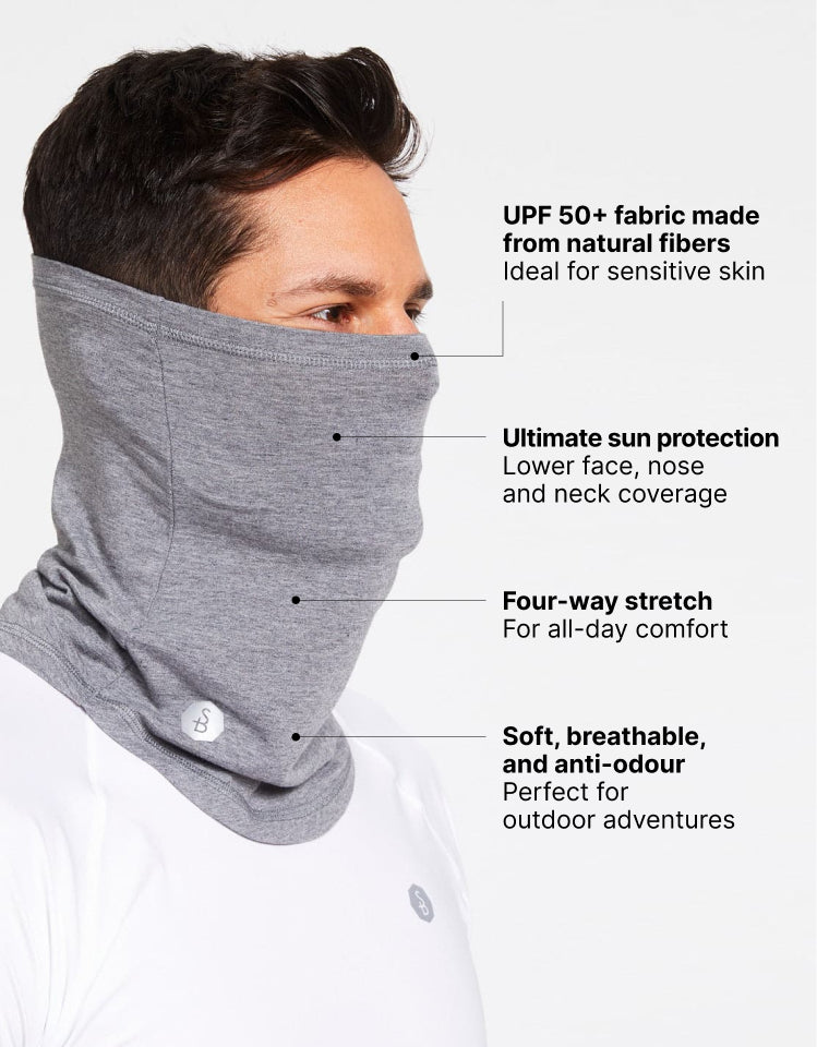 Curved Face & Neck Gaiter UPF 50+ - Solbari USA