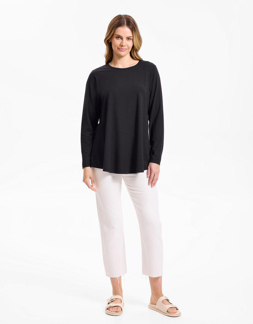 Luxe Long Sleeve Loose Fit Tunic UPF50+ Sensitive Collection | Solbari US