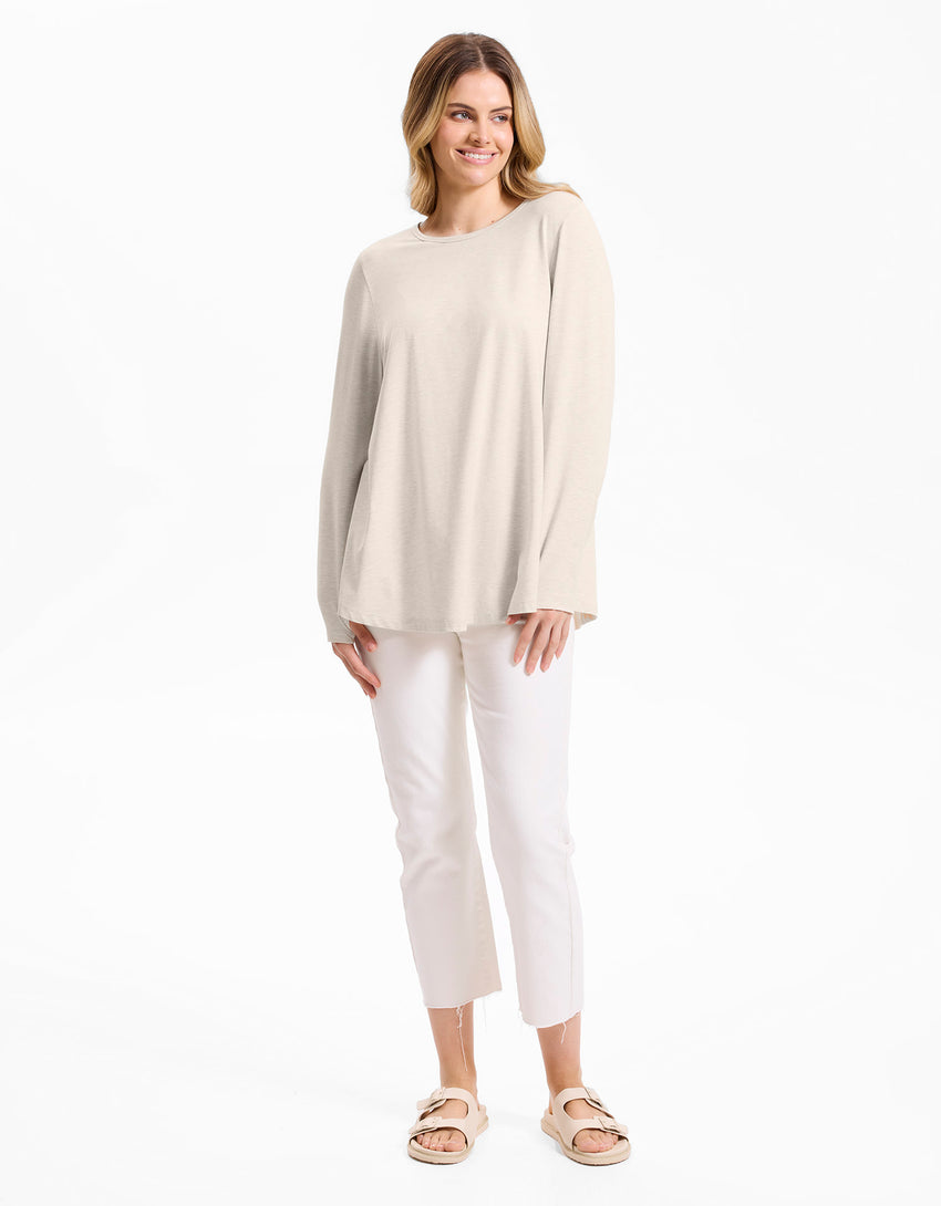 Luxe Long Sleeve Loose Fit Tunic UPF50+ Sensitive Collection | Solbari US
