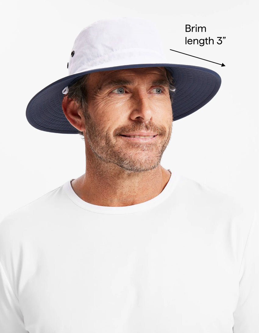 Men's UPF 50+ Sun Protective Broad Brim Sun Hat | UV Protection Hat