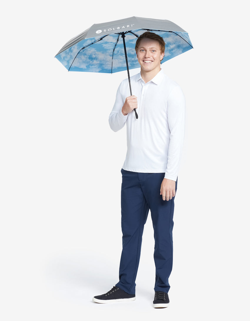 Sun Protective Compact Umbrella UPF 50+ for Men | Handheld Sun Umbrella