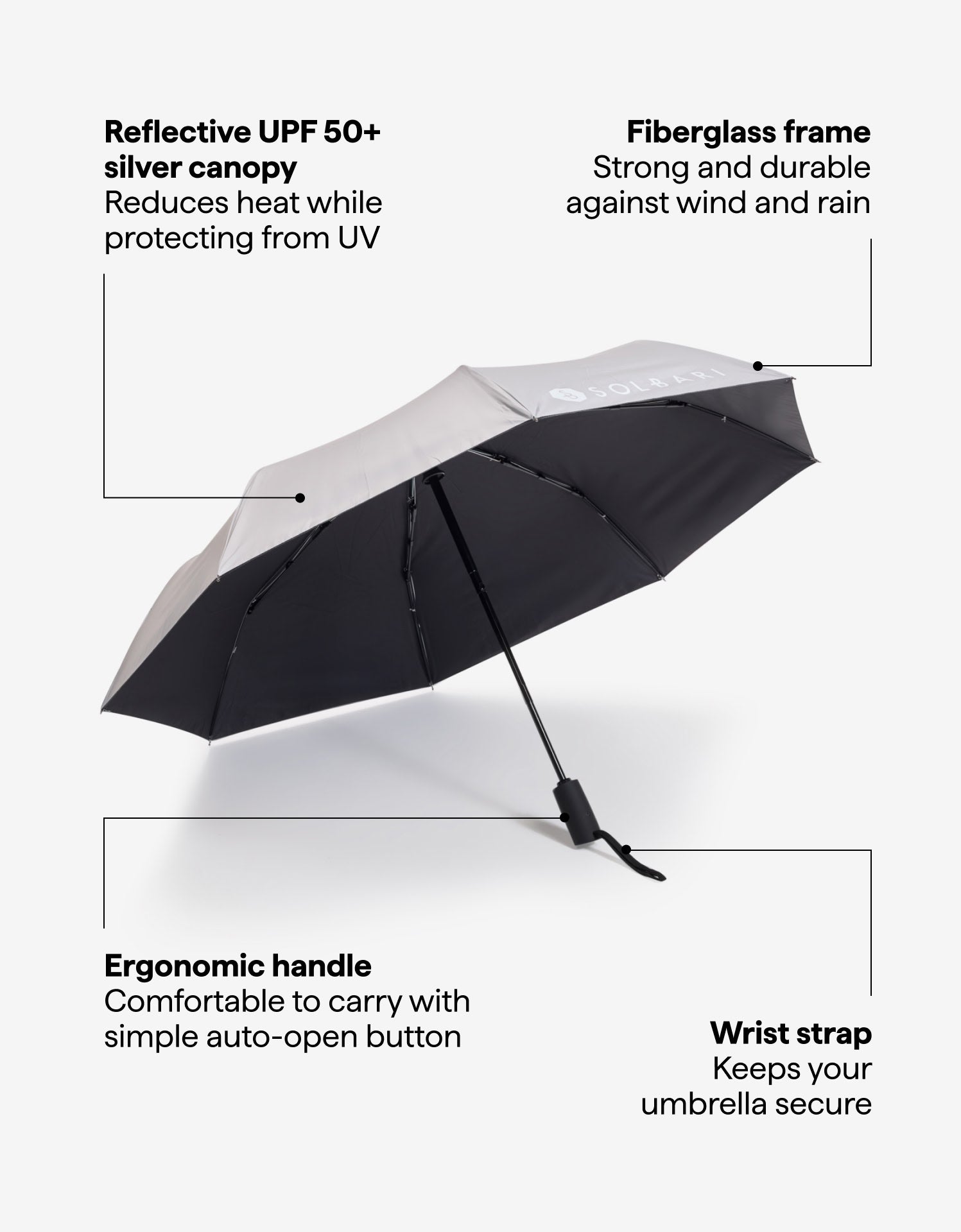 Silver / Black,42" Arc | 42" Arc