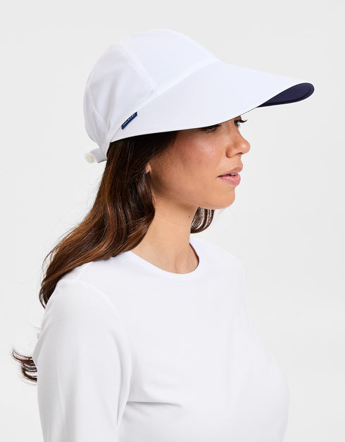 Beach Club Sun Hat UPF50+ | Women's Bucket Hat | Solbari USA White