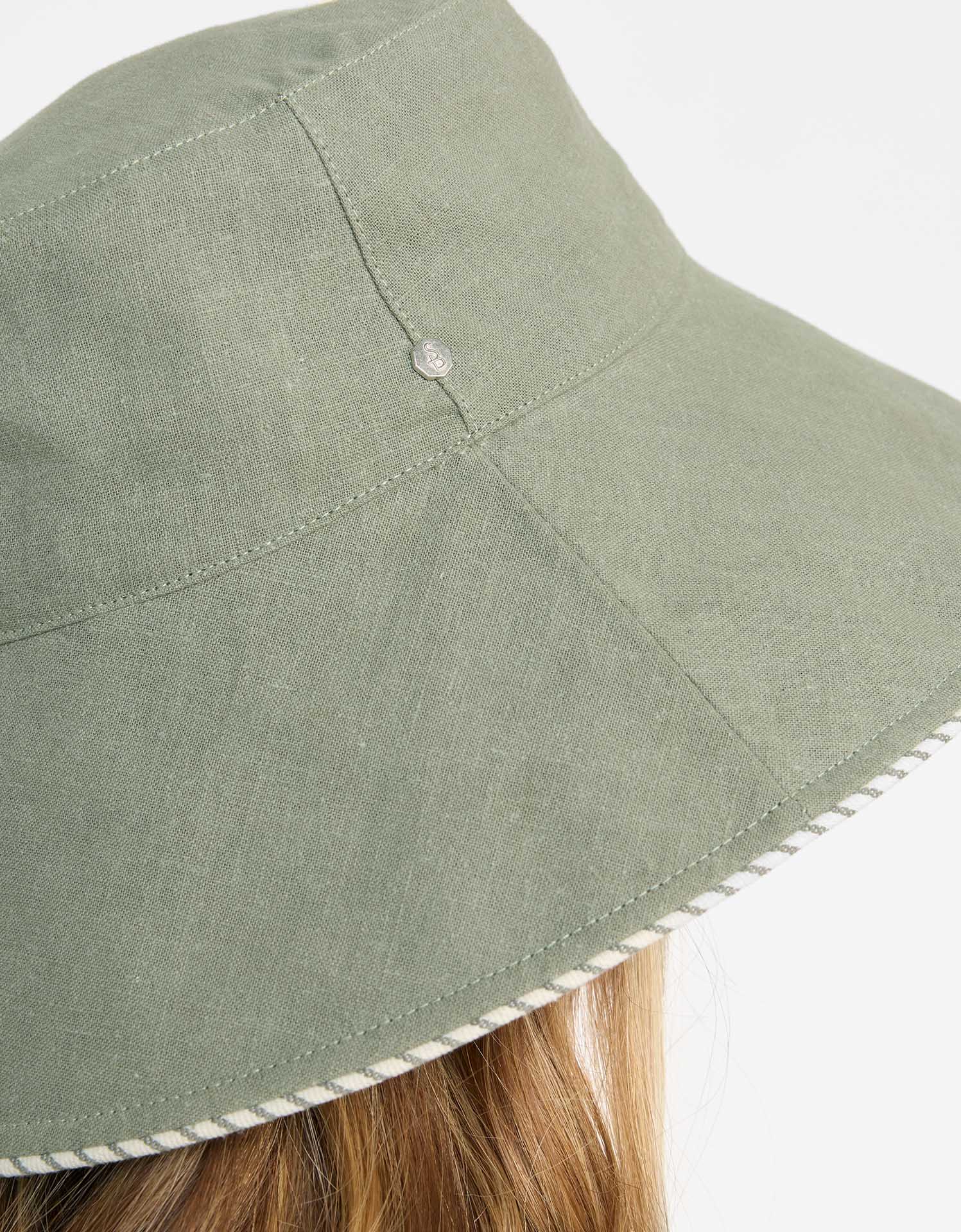 Palm Beach Cotton Linen Sun Hat UPF 50+ | Women's Sun Protection