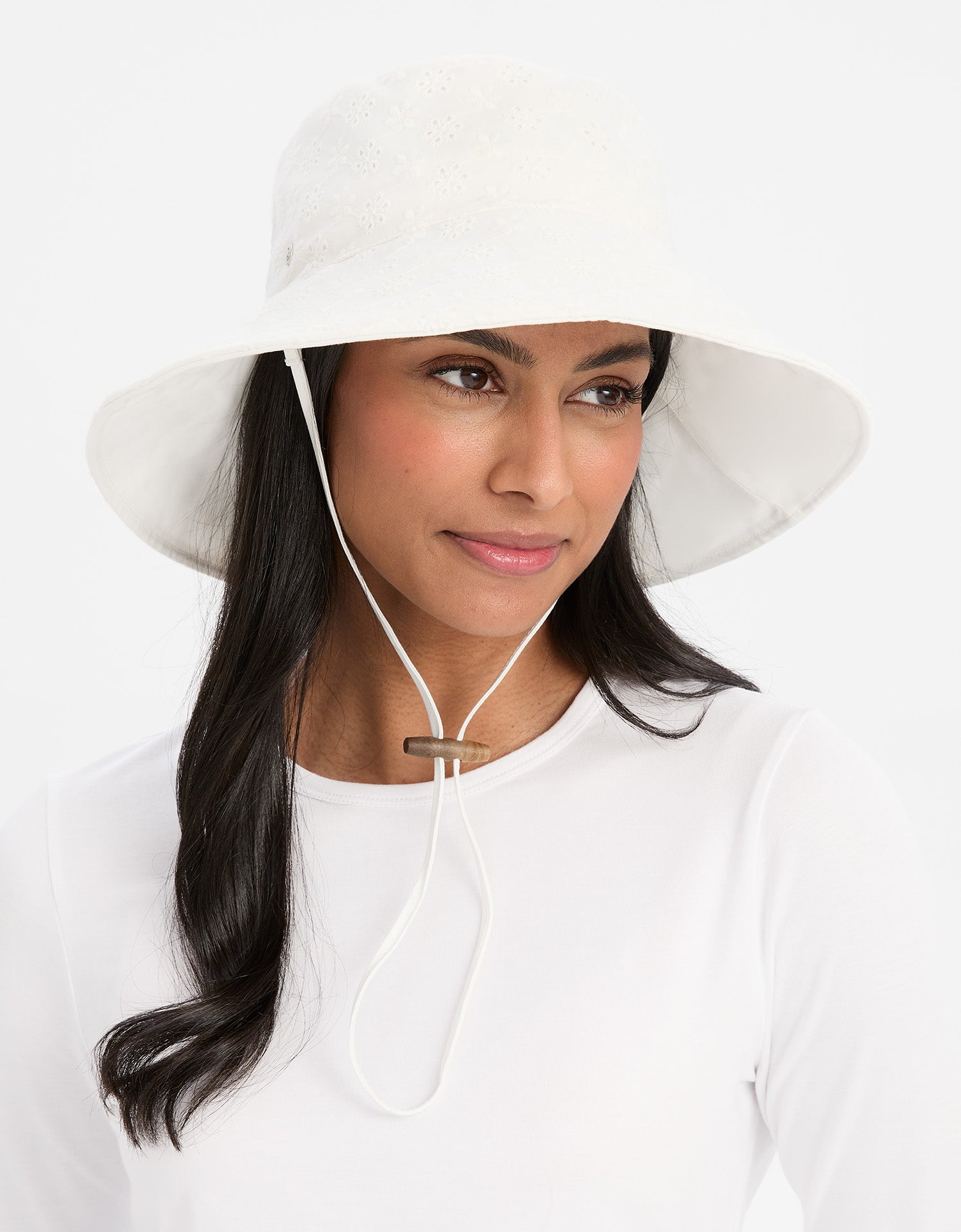Sun Protective Wide Brim Sun Hat For Women, Broderie Wide Brim Sun Hat  UPF50+