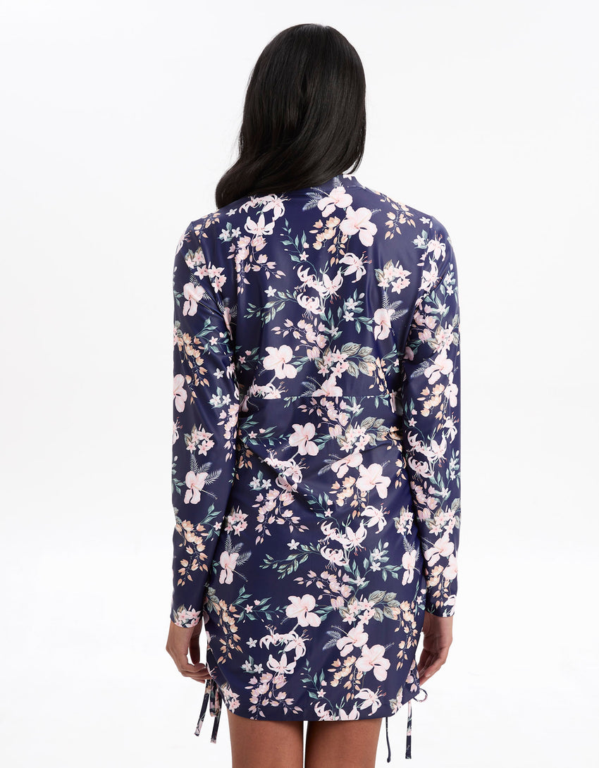Long Sleeve Printed Swim Dress | UPF 50+ Sun Protection Swim Dress | Solbari US