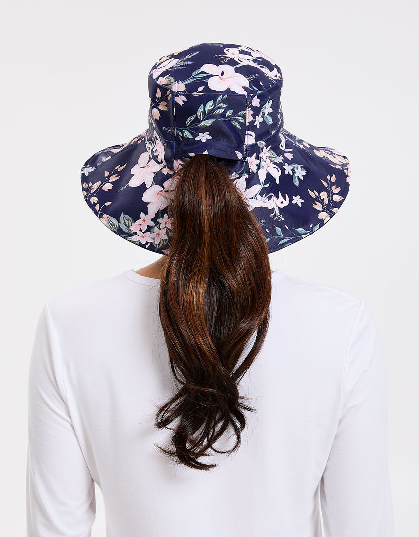 Wide Brim Printed Swim Sun Hat UPF50+ | Sun Protective Hat For Women