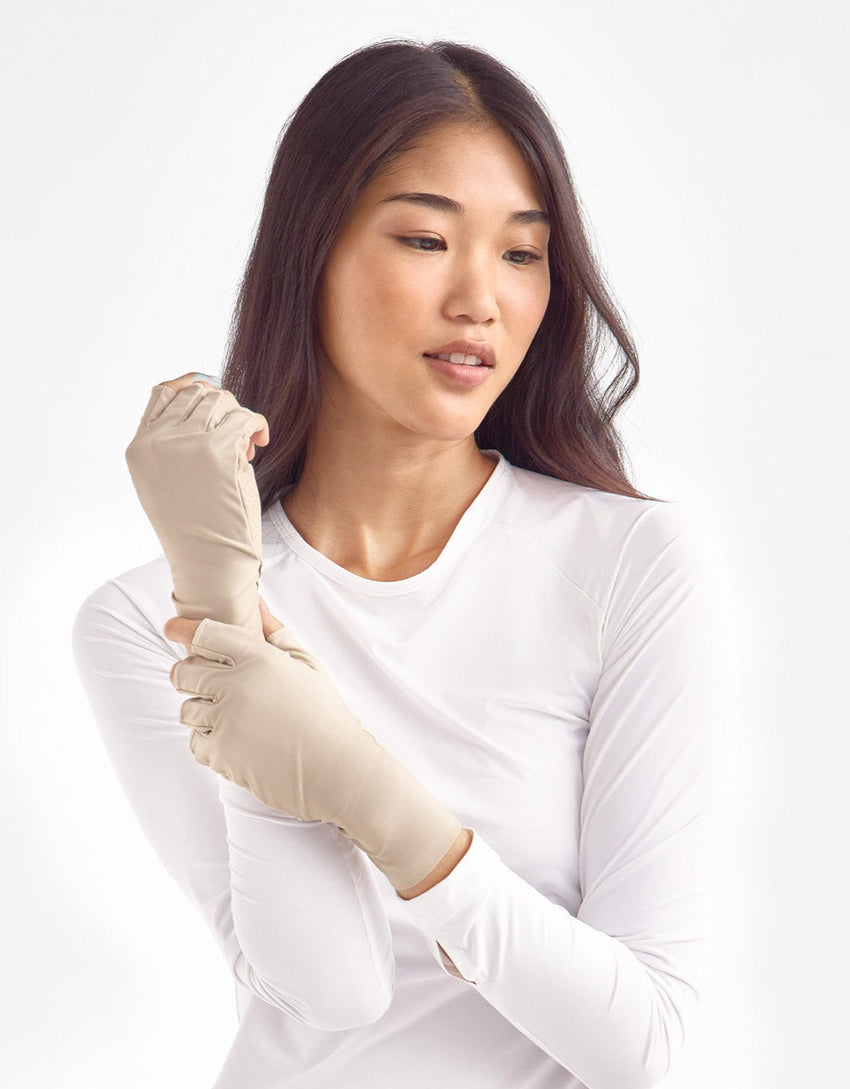 UV Fingerless Sun Gloves UPF 50+