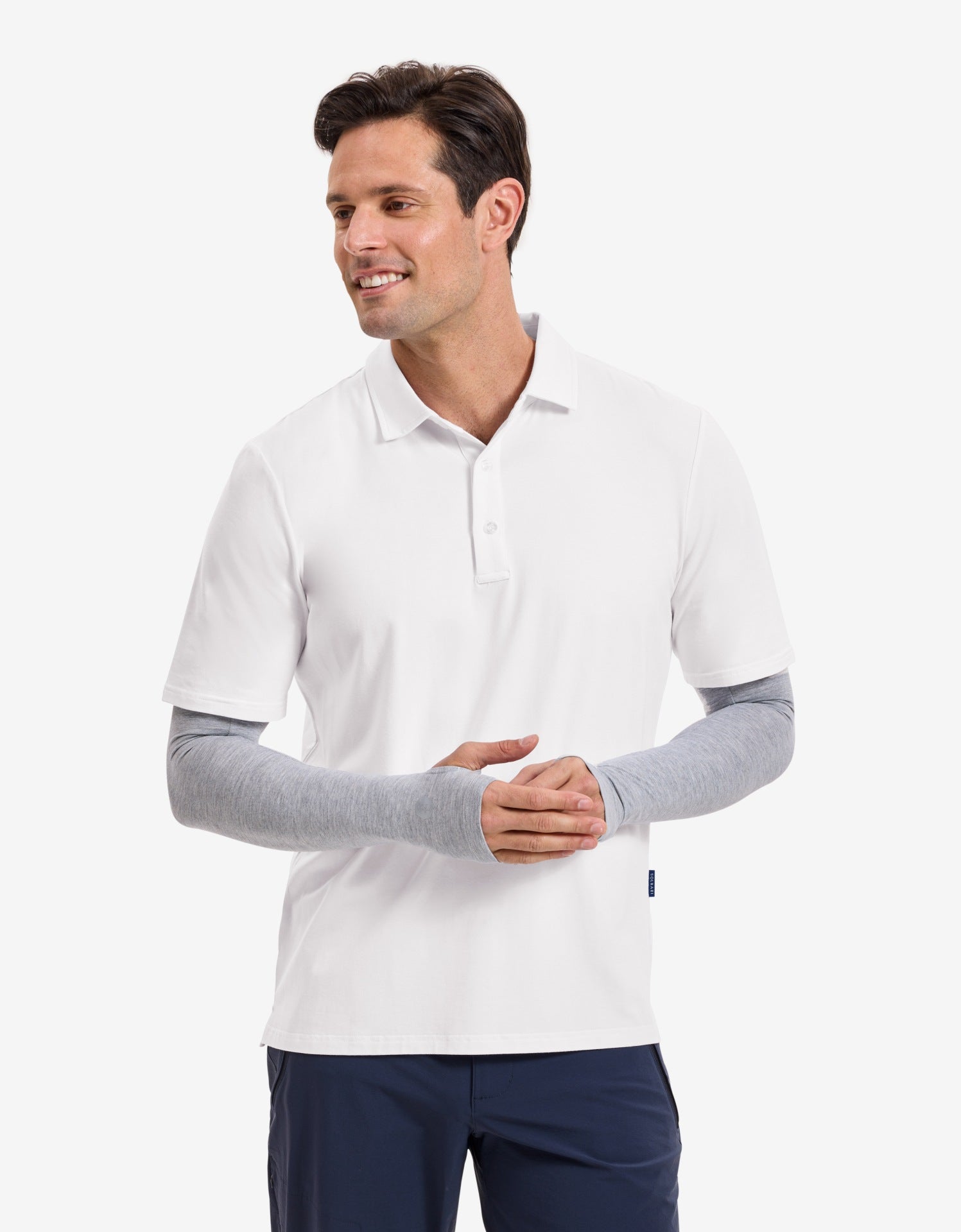 Light Grey Marle,With Thumbholes