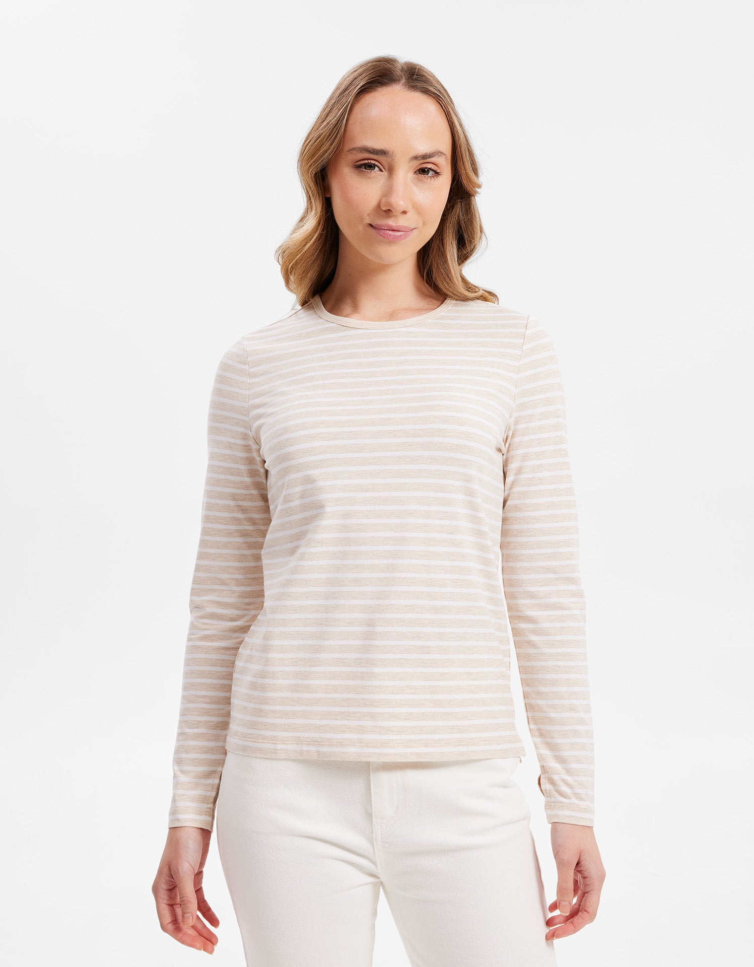 Striped Long Sleeve T-Shirt UPF 50+ | Women's Sun Protective Tops