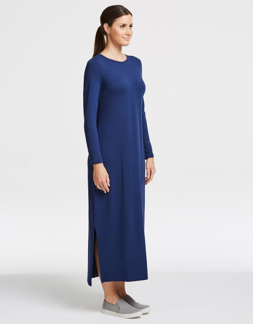 SOLBARI Long Sleeve Maxi Dress UPF50+ Fabric | Sun Protective Dress