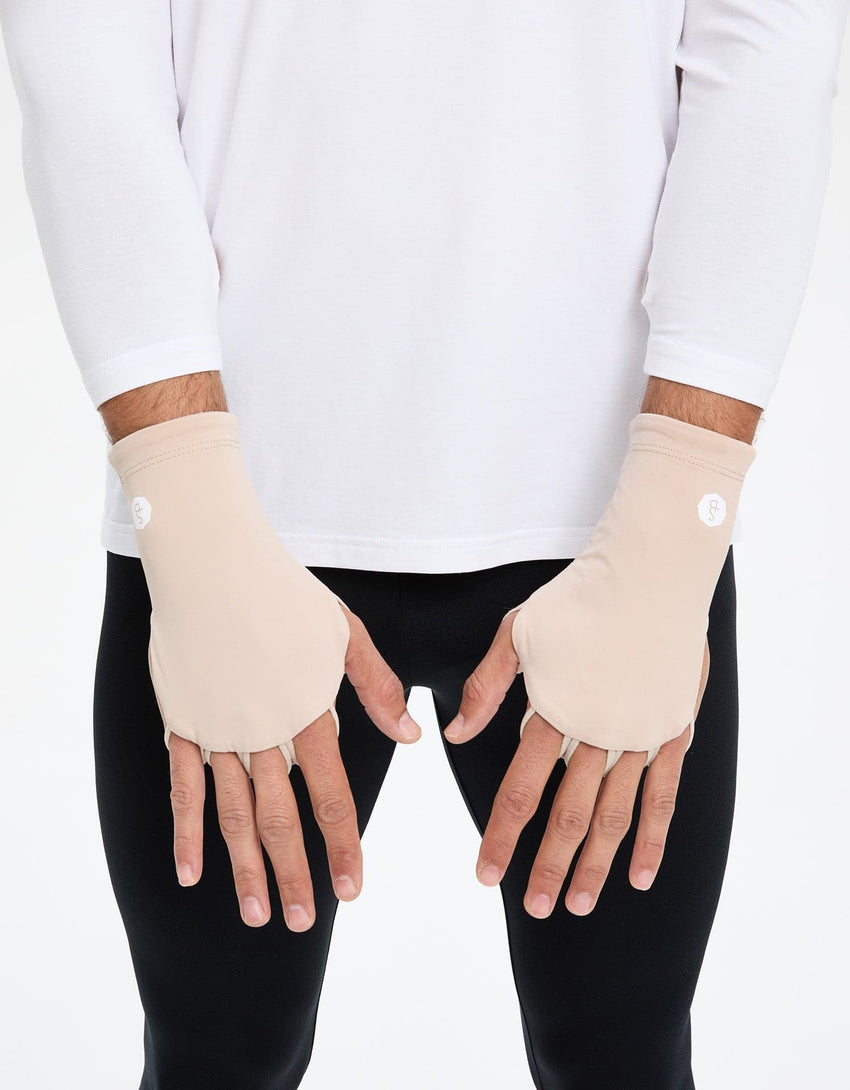 Men's UPF 50+ Palmless Gloves | Cooling Sun Protection for Hands