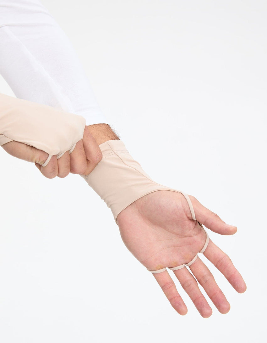 Men's UPF 50+ Palmless Gloves | Cooling Sun Protection for Hands