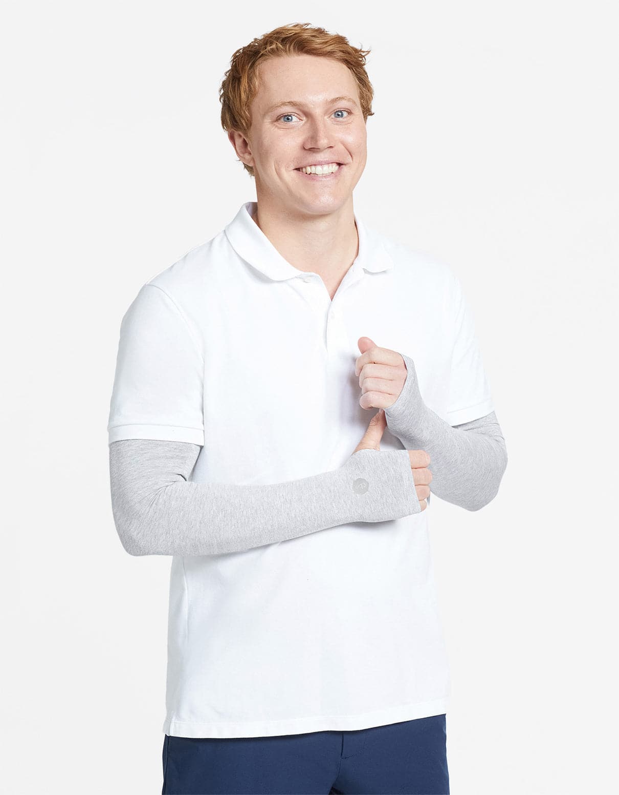 Light Grey Marle,With Thumbholes