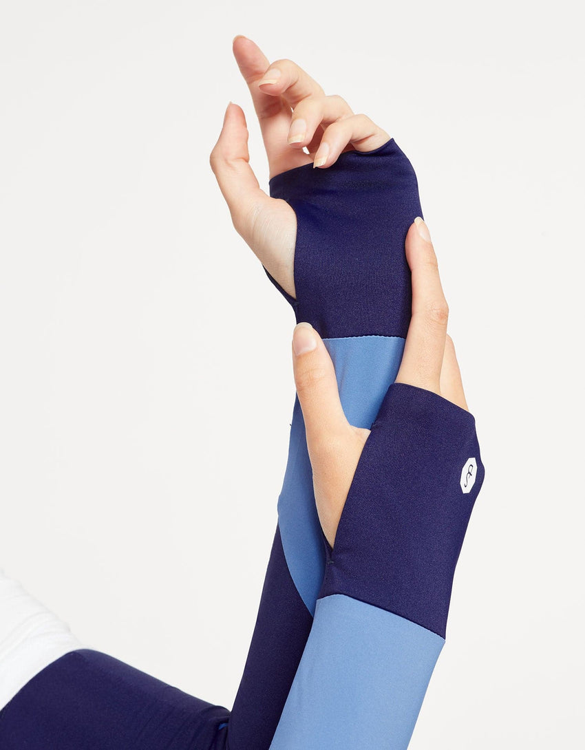 UPF 50+ Colour Block Arm Sleeves | Women's Sun Protective Arm Sleeves