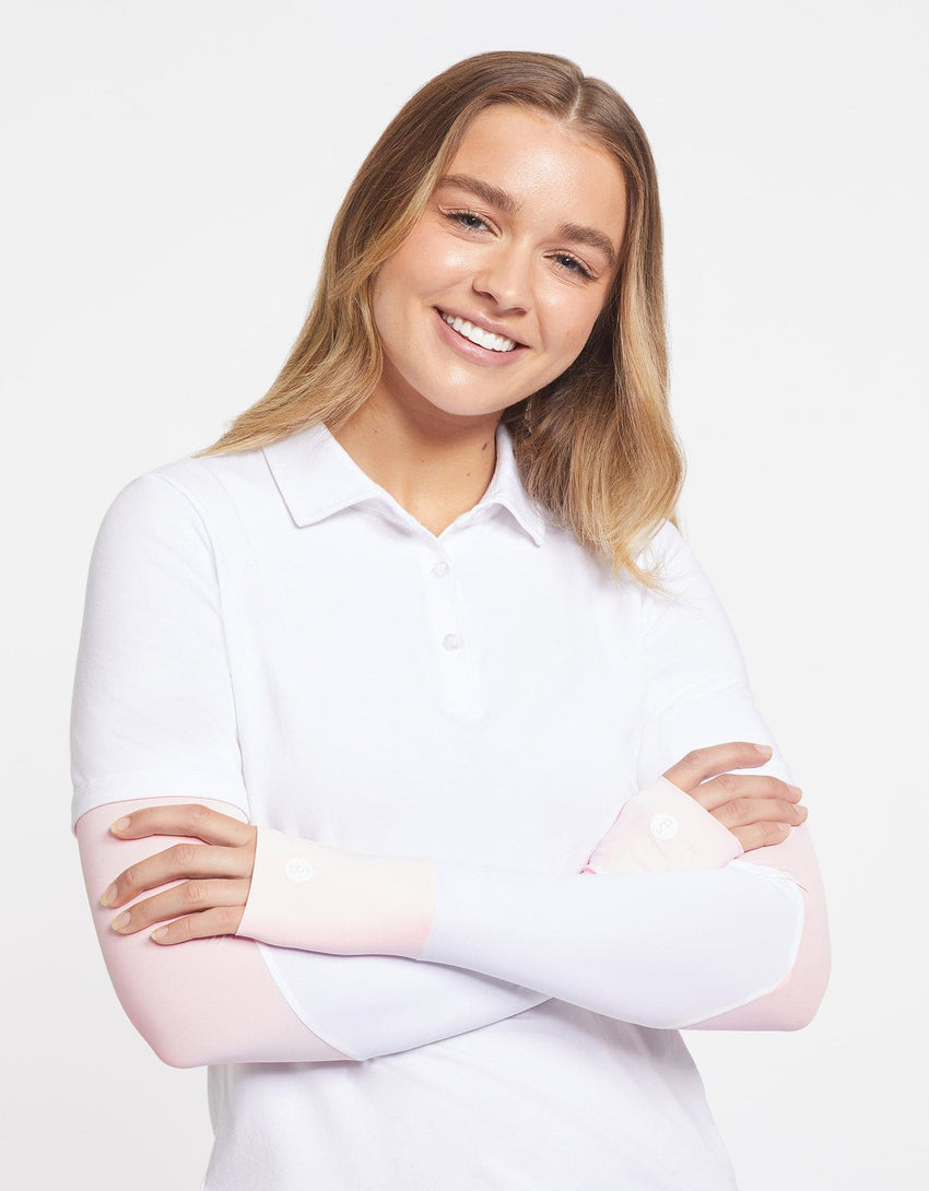 UPF 50+ Colour Block Arm Sleeves | Women's Sun Protective Arm Sleeves