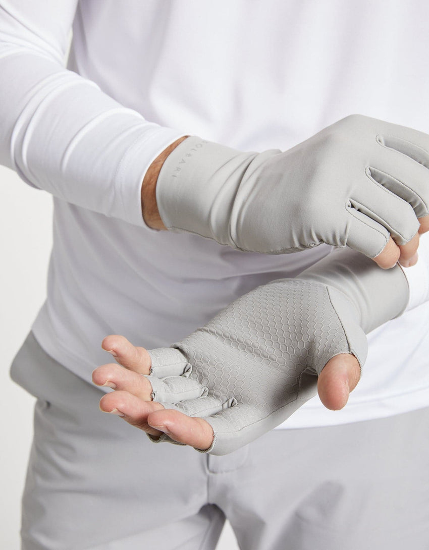 Fingerless Driving Gloves UPF 50+ Sun Protection | Mens Sun Protective Gloves